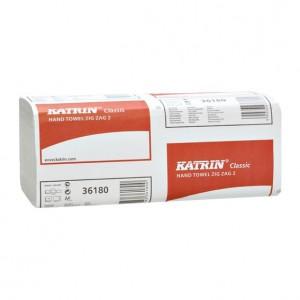 Papírový ručník ZZ KATRIN Classic prvotřídní recykl bílý 2vr 3000ks/krt.