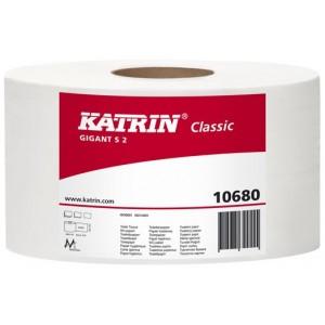 Toaletní papír Katrin Classic Jumbo 230mm 2vr bílá 2400 útržků