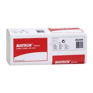 Papírový ručník ZZ KATRIN Classic prvotřídní recykl bílý 2vr 4000 ks/krt.